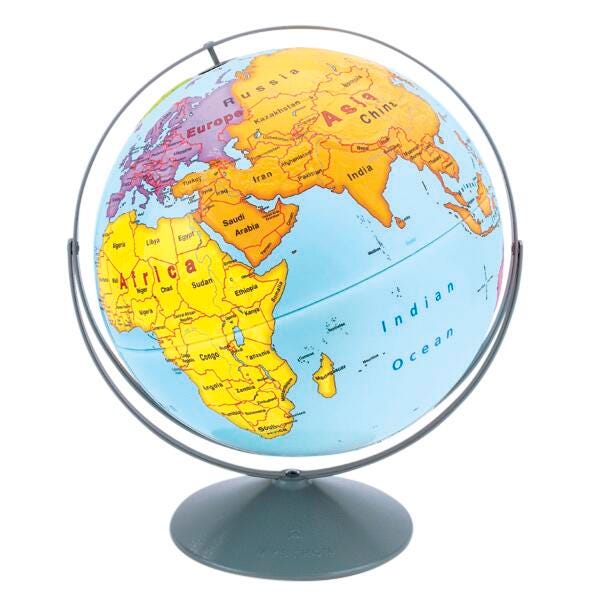 Nystrom Early Learning Raised Relief Globe, 16 Inch Diameter, Item Number 1398242